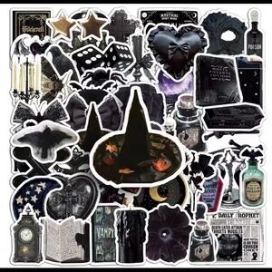 $2 Gothic Black Sticker 10 @Random for $2 WITH ANY $10 ORDER OR MORE